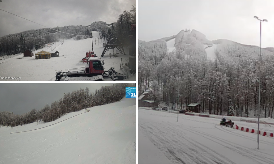 FOTO Na Platku je pao snijeg