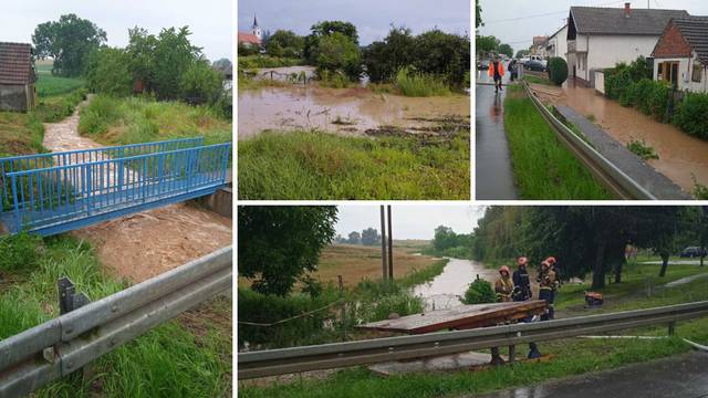 Dio Hrvatske zahvatilo je jako nevrijeme, poplavljene ceste i podrumi: 'Kiša je jako padala'