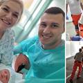 'Tata, pazi, stiže beba!':  Filip i Antonija krenuli su do auta, ali dalje nisu stigli. Noel je bio brži