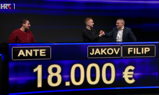 Sjajna igra u 'Potjeri'! Ekipa je pobijedila Krešu, uzela 18.000 eura! 'Ovako se treba odigrati!'