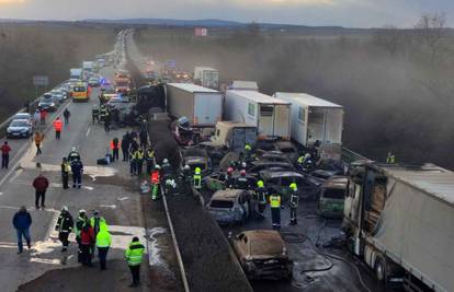 Stravičan lančani sudar u blizini Budimpešte: Sudjelovala 42 vozila, deseci ozlijeđenih ljudi