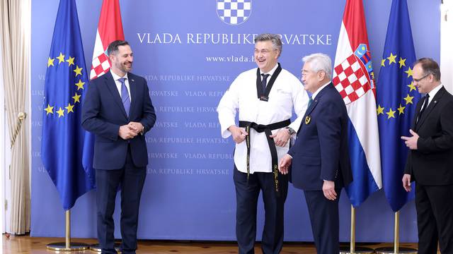 Zagreb: Plenković primio izaslanstvo Svjetske taekwondo federacije