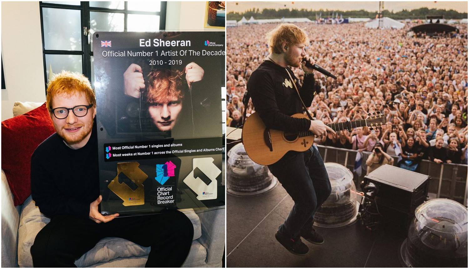 Sheeran proglašen izvođačem desetljeća: Ovo je nevjerojatno