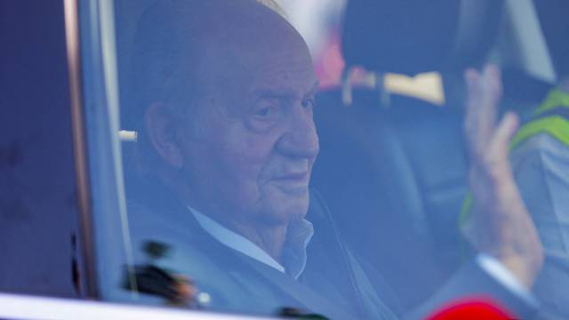 FILE PHOTO: Spain's former King Juan Carlos arrives in Spain