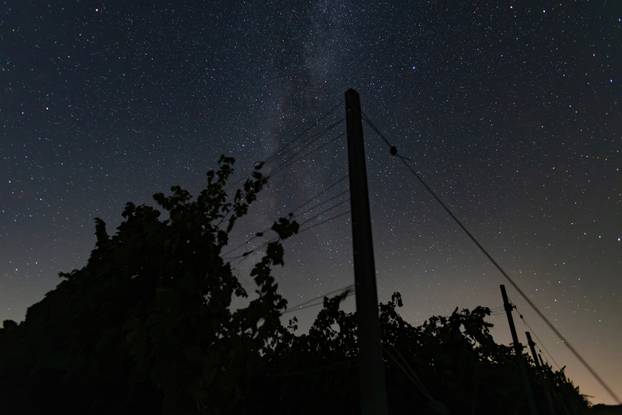 Kiša meteora iznad Baranjskih vinograda