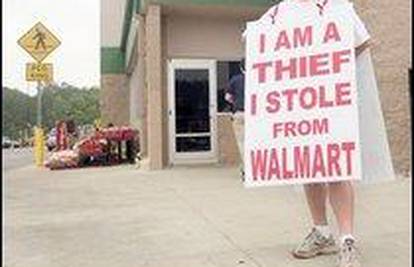 Ispred dućana nosili natpis 'Ja sam lopov' 