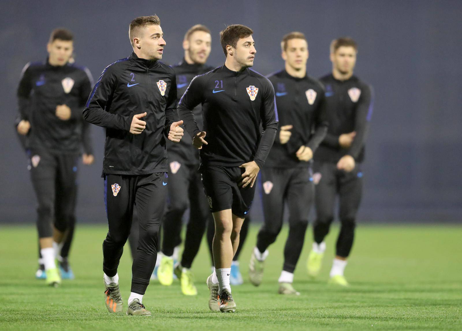 Zagreb: Prvi trening hrvatske reprezentacije uoči utakmice protiv Slovačke