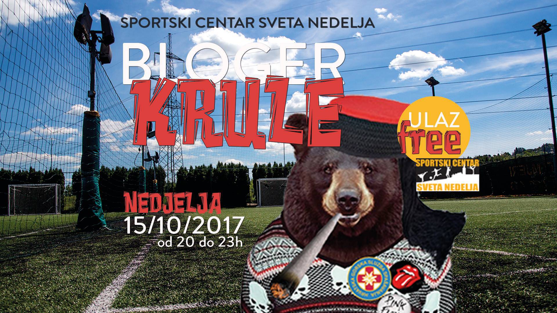 Sportski centar Sveta Nedelja: večeras nastupa Bloger Krule