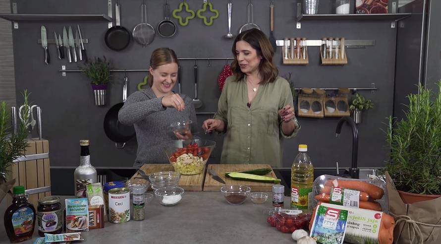 S Ninom sam pripremila fine brodiće od tikvica, ali i desert