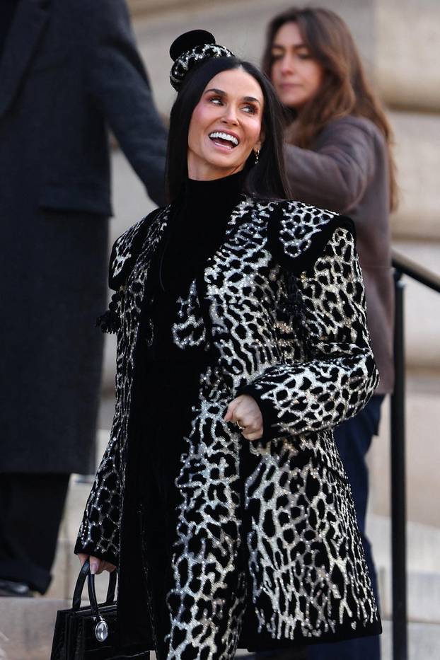 Guests at Schiaparelli Haute Couture Spring/Summer 2026 show in Paris