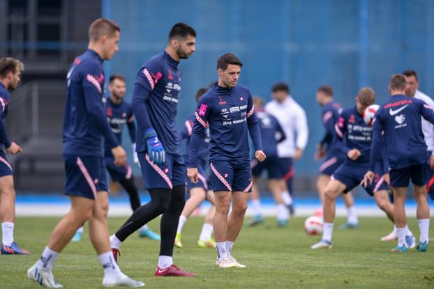 Zagreb: Trening nogometnih reprezentativaca prije utakmice s Austrijom 