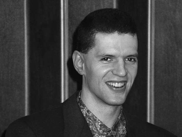 Zagreb: Dražen Petrović u Ciboni je održao konferenciju odmah po povratku iz Amerike, 1992.