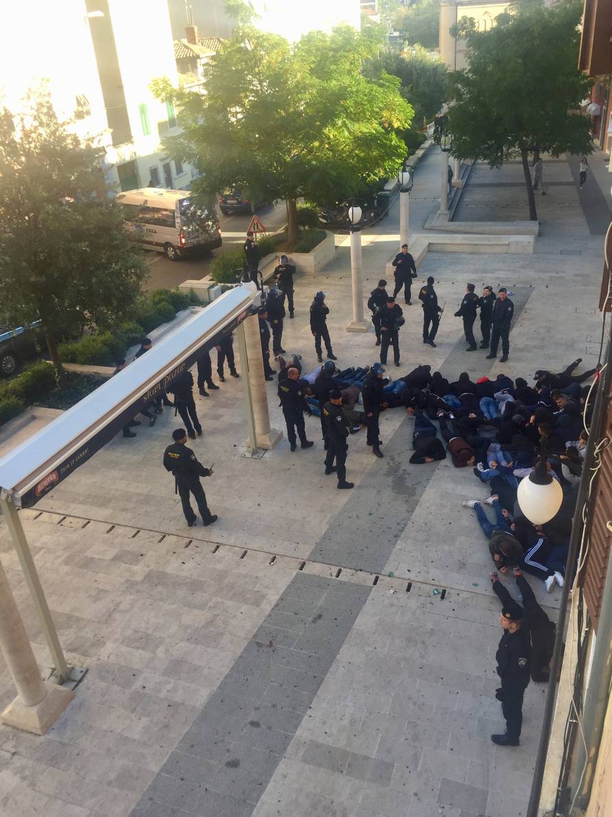 Tučnjava u Šibeniku: Torcida je napala Funcute, 76 privedenih