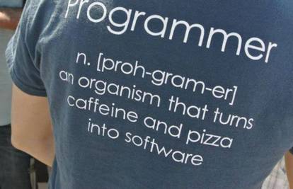 Programer = čovjek koji pizzu i kavu u pretvara u programe