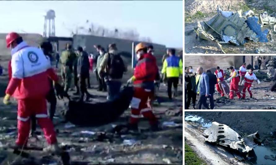 Snimka pada aviona: Vatra je obasjala nebo kod Teherana