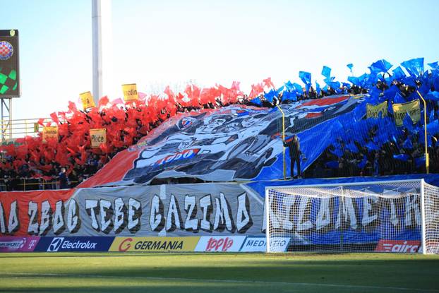 Pula: Navijači Hajduka na susretu 16. kola HNL-a Istra 1961 - Hajduk