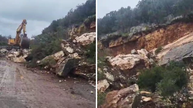VIDEO Drama na Dugom otoku: 'Strašno! Komadi stijene veliki kao kombi padali su na cestu'