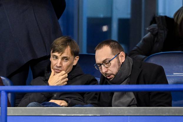 Svečana loža na Maksimiru tijekom susreta između Dinama i Milana u Ligi prvaka