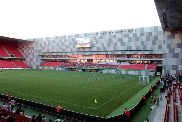 UEFA Champions League football match - Kf Tirana vs Doudelage