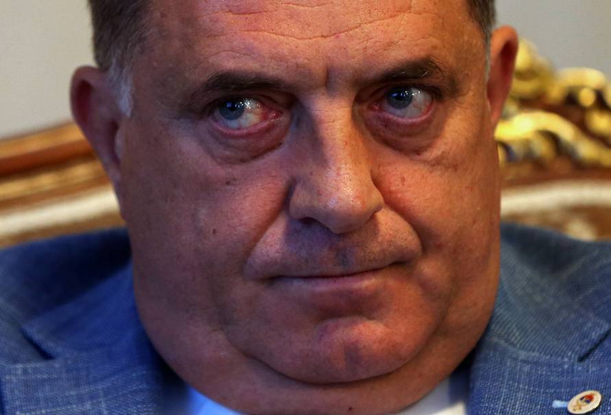 Milorad Dodik, President of the Republika Srpska listen a question during interview with Reuters in his office in Banja Luka