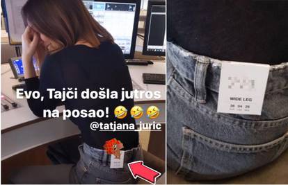 Tatjanu Jurić cijeli dan zezaju na poslu: Na džepu ostala etiketa