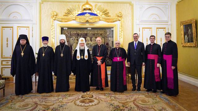 Patriarch Kirill of Moscow and All Russia meets with papal envoy Cardinal Matteo Zuppi in Moscow
