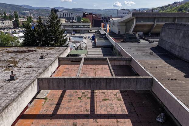 Sarajevo: Pogled iz zraka na dvoranu Skenderija