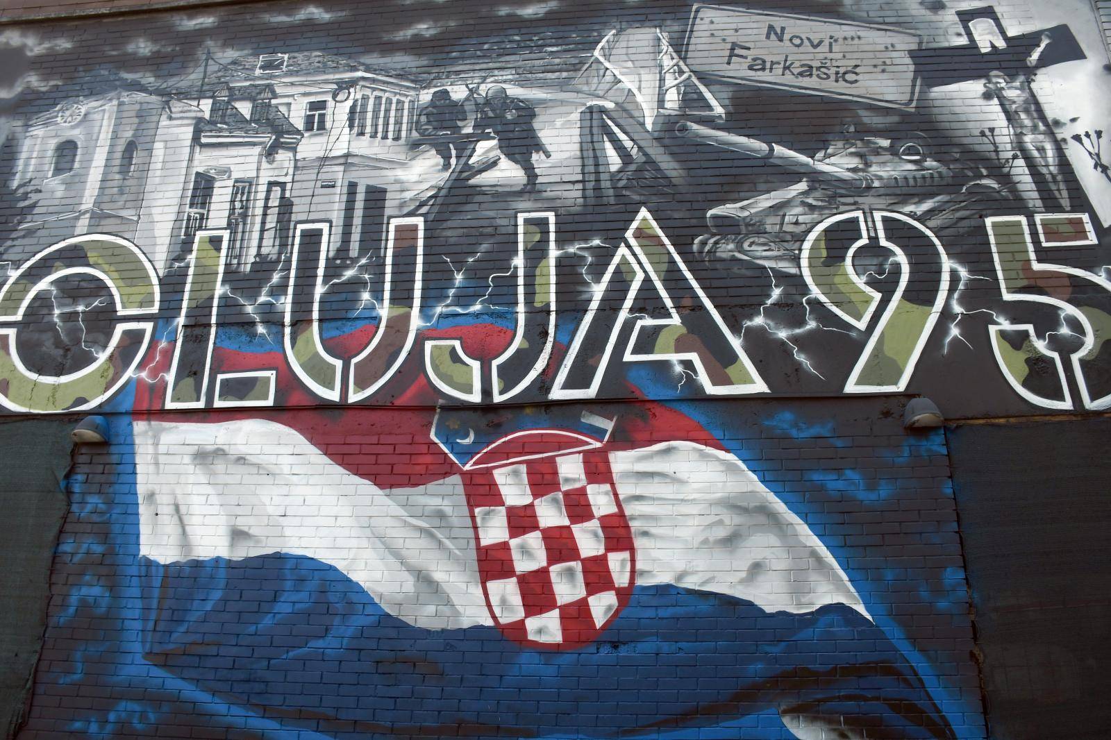 Mural posveÄen VRO Oluja, poklon Petrinjcima povodom skoraÅ¡njeg blagdana