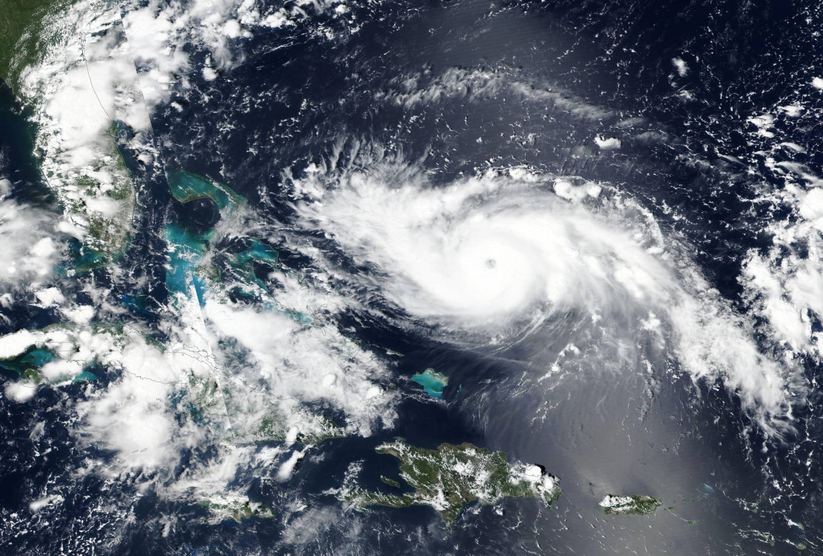 Hurricane Dorian approaches the coast of Florida