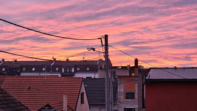 VIDEO Zalazak sunca ponovo bojama oduševio Zagrepčane