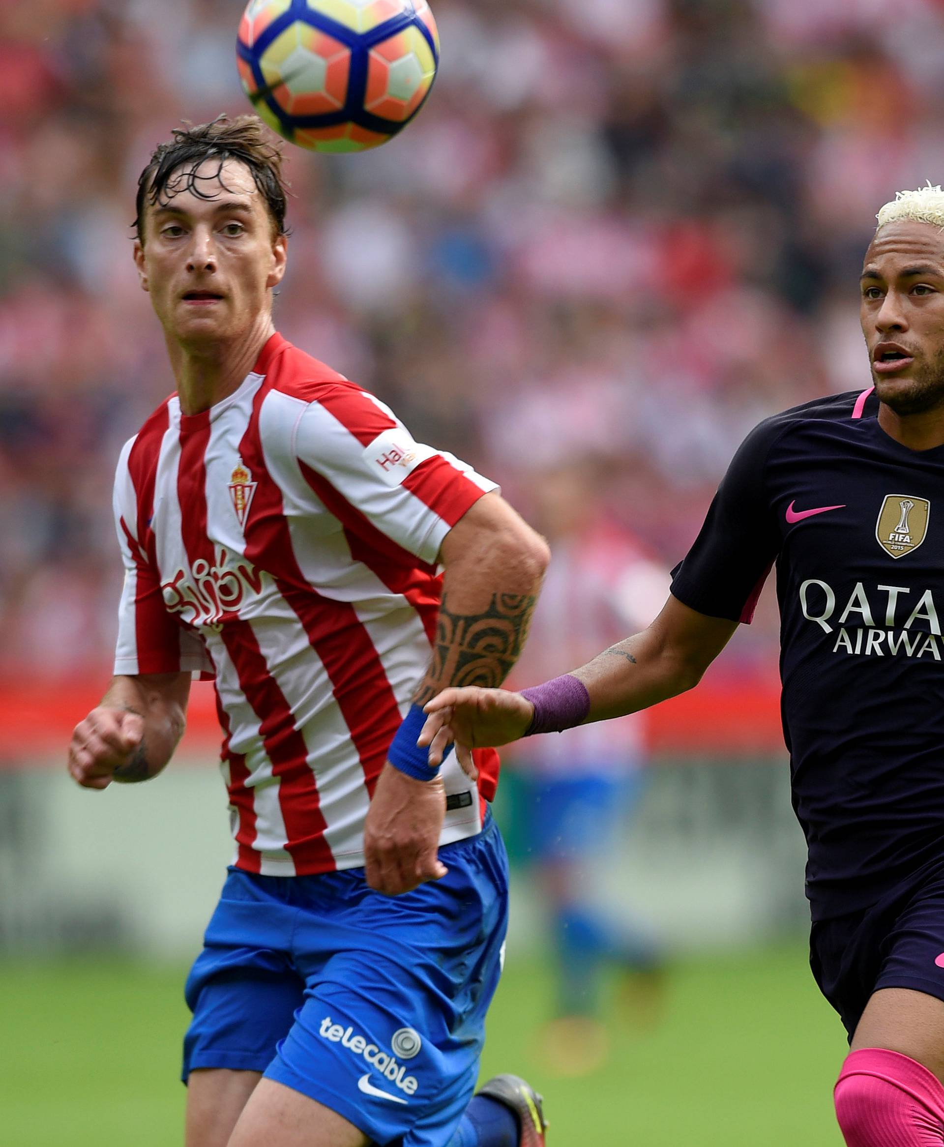 Football Soccer -  Sporting Gijon v Barcelona