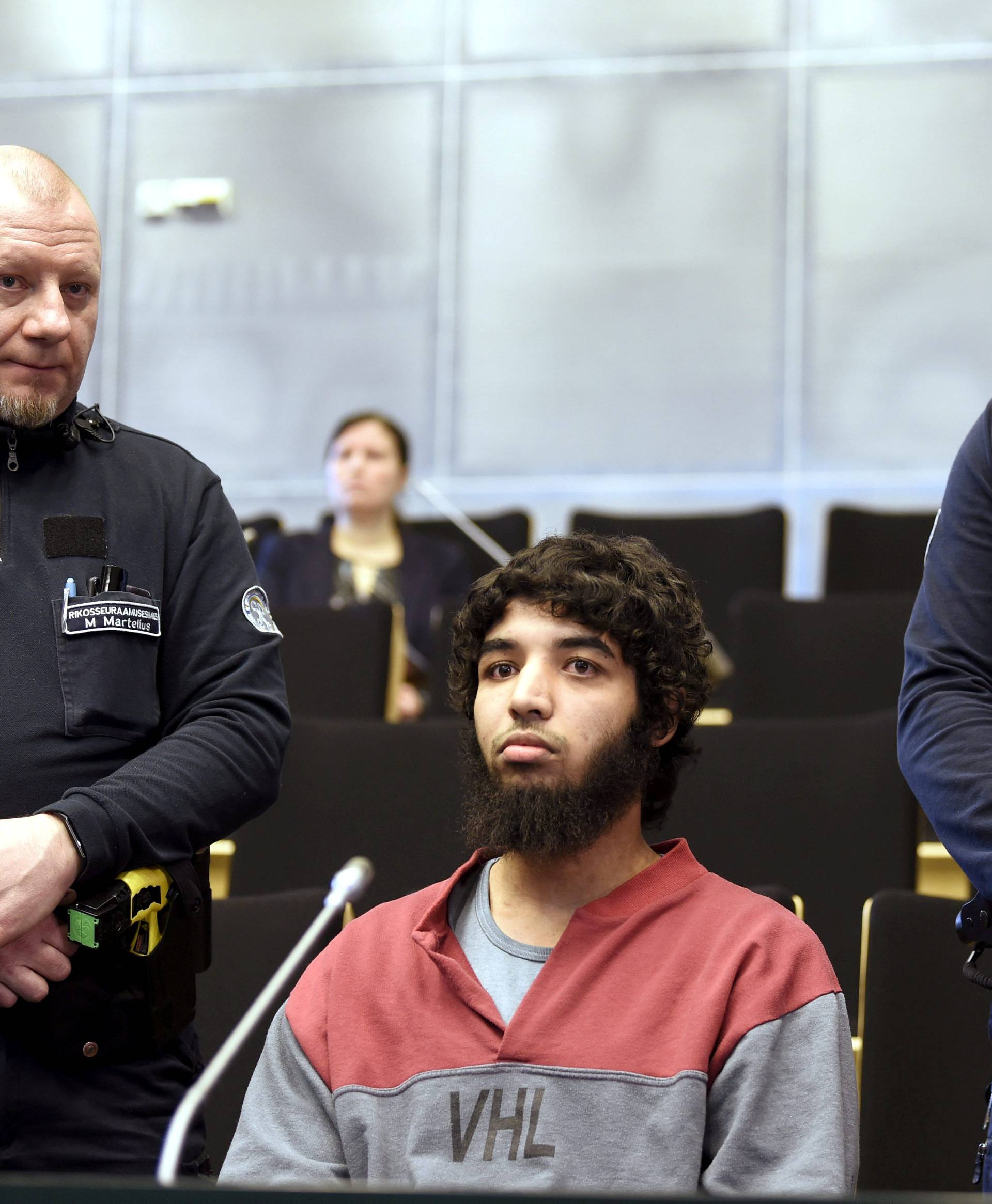FILE PHOTO: Bouanane attends his trial in Turku