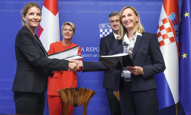 Zagreb: Andrej Plenkovi&cacute; primio predsjednicu &Scaron;vicarske Konfederacije Karin Keller-Sutter