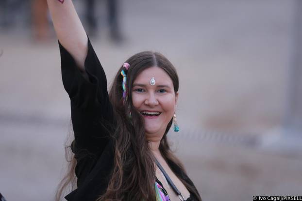 Split: Dolazak partijanera na drugu večer Ultra Europe festivala 2025.