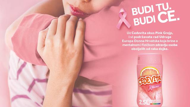 Cedevita uz okus Pink Grejp podržava udruge za borbu protiv raka dojke