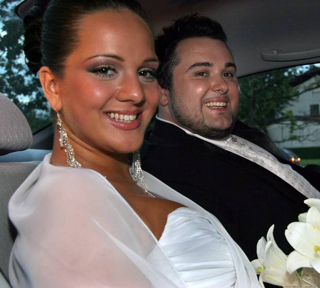 ARHIVA - 2005. Jacques Houdek i supruga Brigita slave 20. godišnjicu braka