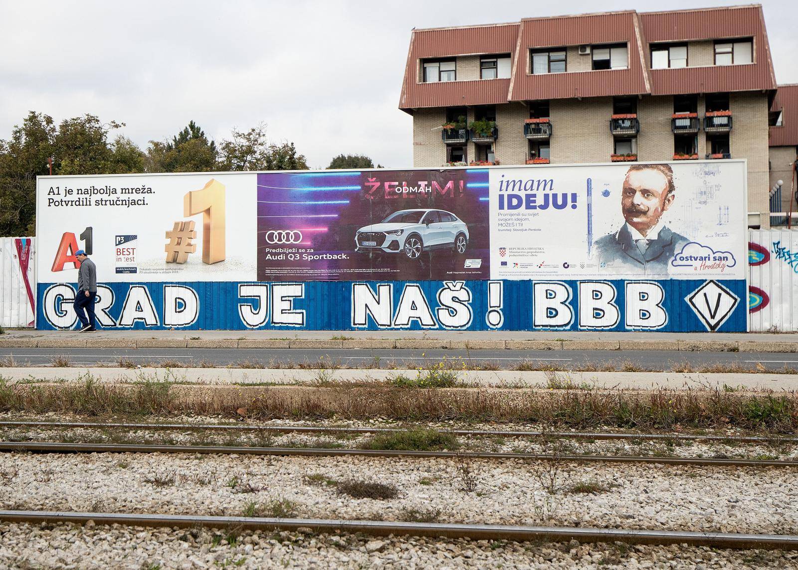 Zagreb: Murali i grafiti Bad Blue Boysa posvećeni Dinamu