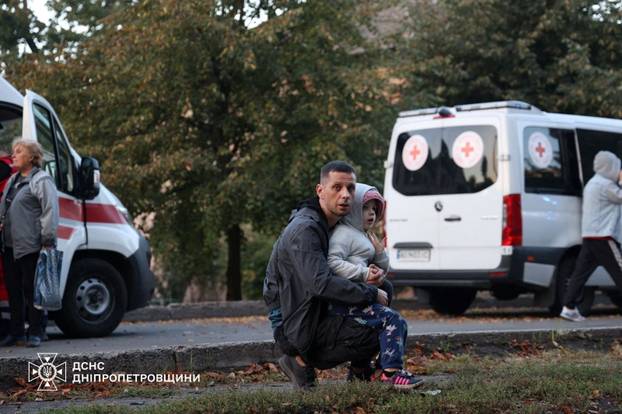 Aftermath of a Russian missile attack in Dnipro