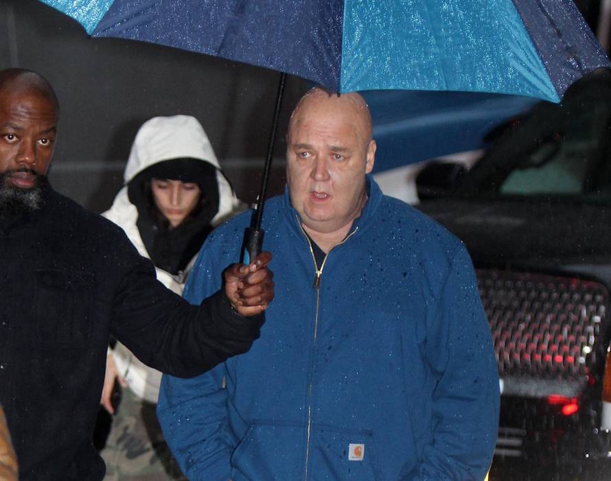 Russell Crowe Looks Unrecognizable on the set of The Loudest Voice in The Room