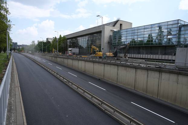 Zagreb: Završni radovi na podvožnjaku kod Vjesnika