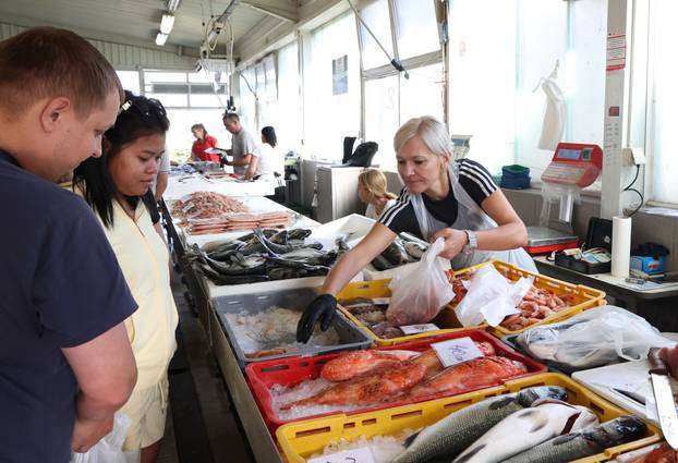 Šibenik: Bogata ponuda ribe na šibenskoj ribarnici