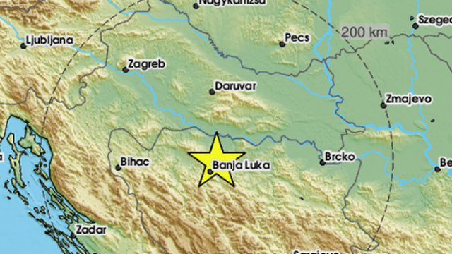 Potres u Bosni i Hercegovini kraj Banja Luke: 'Čuo se udarac'