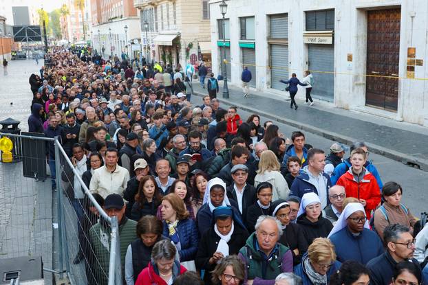 Pope Francis lies in state in St. Peter's Basilica at the Vatican