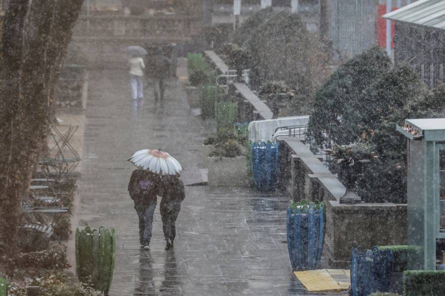 Winter snow storm hits New York City