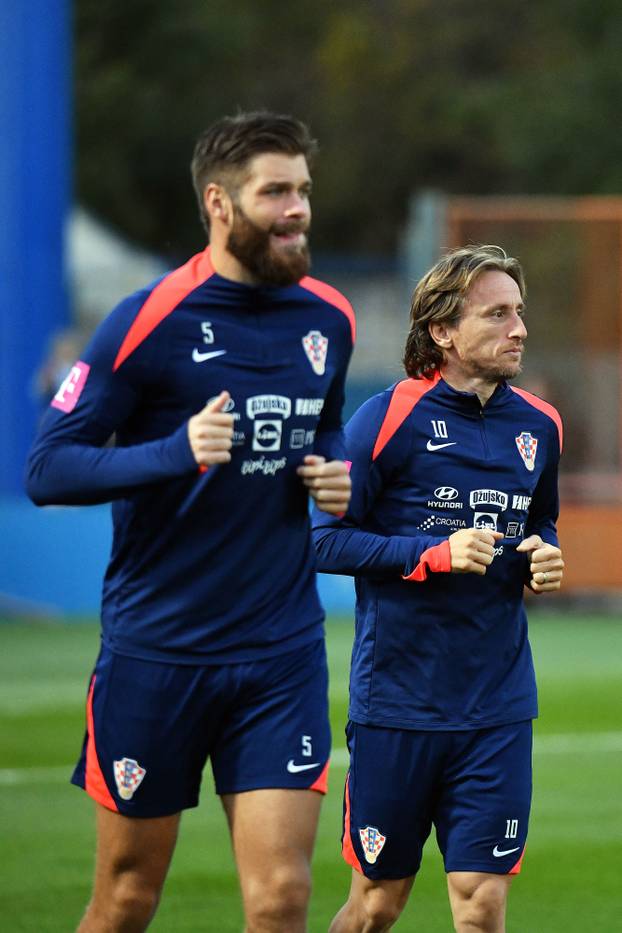 Varaždin: Trening hrvatske nogometne reprezentacije