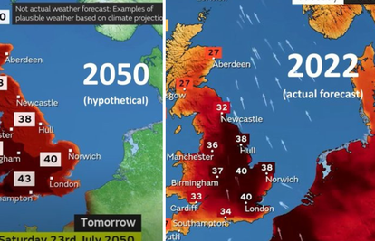 Pogledajte slike: Zabrinjavajuća projekcija temperatura 2050. koja se ostvaraju već ovih dana