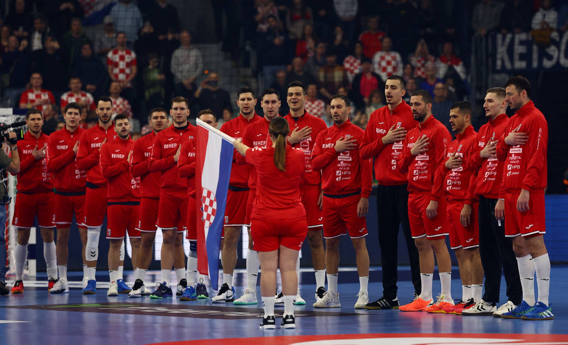 EHF 2024 Men's European Handball Championship - Preliminary Round - Group B - Croatia v Romania