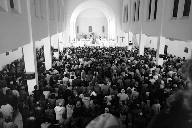 Međugorje - jedno od najpoznatijih katoličkih hodočasničkih odredišta, 27.1.1991.