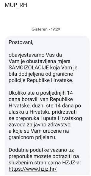 Iz Belgije došao na Hvar, nakon 3 dana mu ukinuli izolaciju