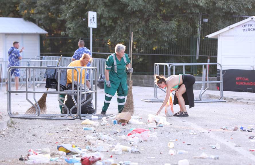 Split: Čišćenje velikih količina otpada nakon Ultra Europe Festivala